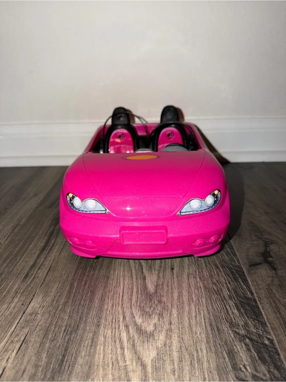 Barbie Glitter Pink Convertible Doll Car